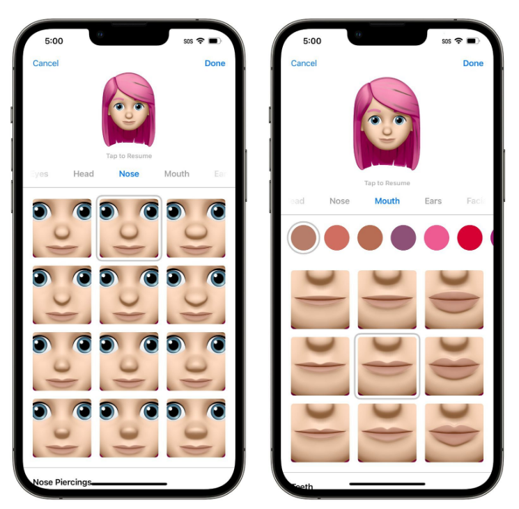 洛龙苹果手机维修分享​iOS 16中的拟我表情有了哪些变化和升级 