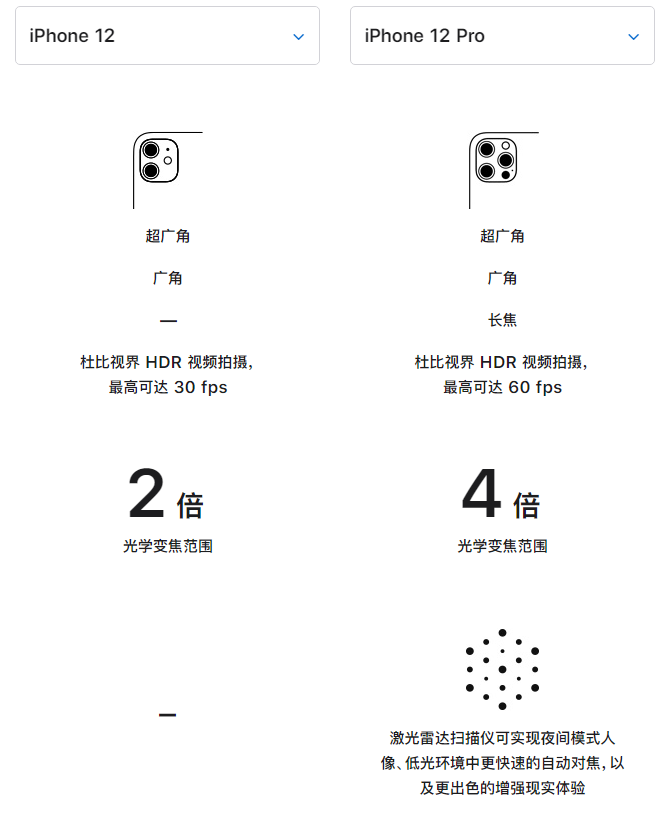 洛龙苹果手机维修分享苹果 iPhone 12 与 iPhone 12 Pro 选哪款 